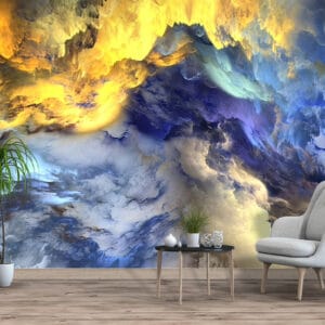 Cloud Abstract Color Burst Mural Print | Custom Canvas Prints Nepal | Mural Prints Nepal | Wallpaper Nepal | Wall Art Nepal