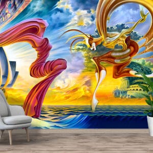 Abstract Dance Mural Print | Custom Canvas Prints Nepal | Mural Prints Nepal | Wallpaper Nepal | Wall Art Nepal