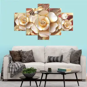3D Floral Pearl Canvas Print | canvas print nepal | mural print nepal | wall art print