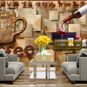 Beverage Cafe Mural Print | Custom Canvas Print Nepal | Mural Prints Nepal | Wall Art Nepal