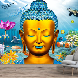 Underwater Buddha Serenity Wallpaper | Spiritual Wallpaper Nepal | Custom Wallpaper Nepal | Wall Art Nepal | Custom Canvas Prints Nepal