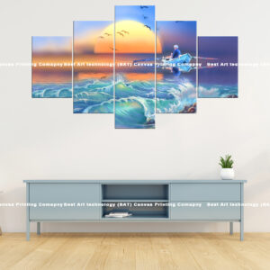 Boat on Ocean Canvas Print | canvas print nepal | mural print nepal | wall art print