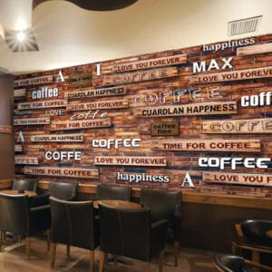 Brick Letter Wallpaper Restaurant | Custom Canvas Prints Nepal | Mural Prints Nepal | Wallpaper Nepal | Wall Art Nepal