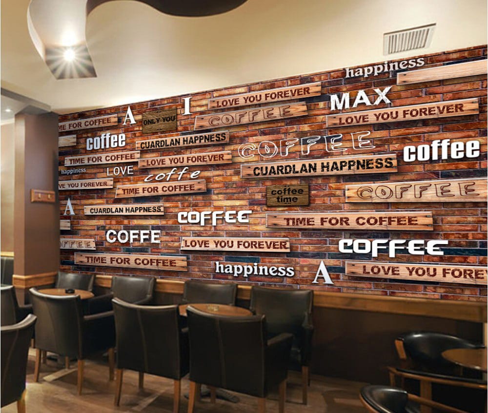 Brick Letter Wallpaper Restaurant Brick Letter Wallpaper Restaurant | Custom Canvas Prints Nepal | Mural Prints Nepal | Wallpaper Nepal | Wall Art Nepal