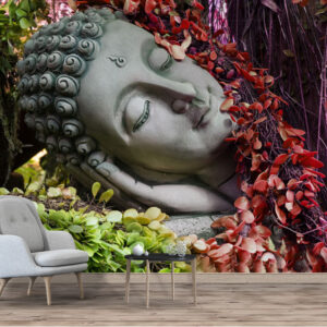 Sleeping Buddha Nature Wallpaper | Spiritual Wallpaper | Custom Wallpaper | Wall Art | Custom Canvas Prints