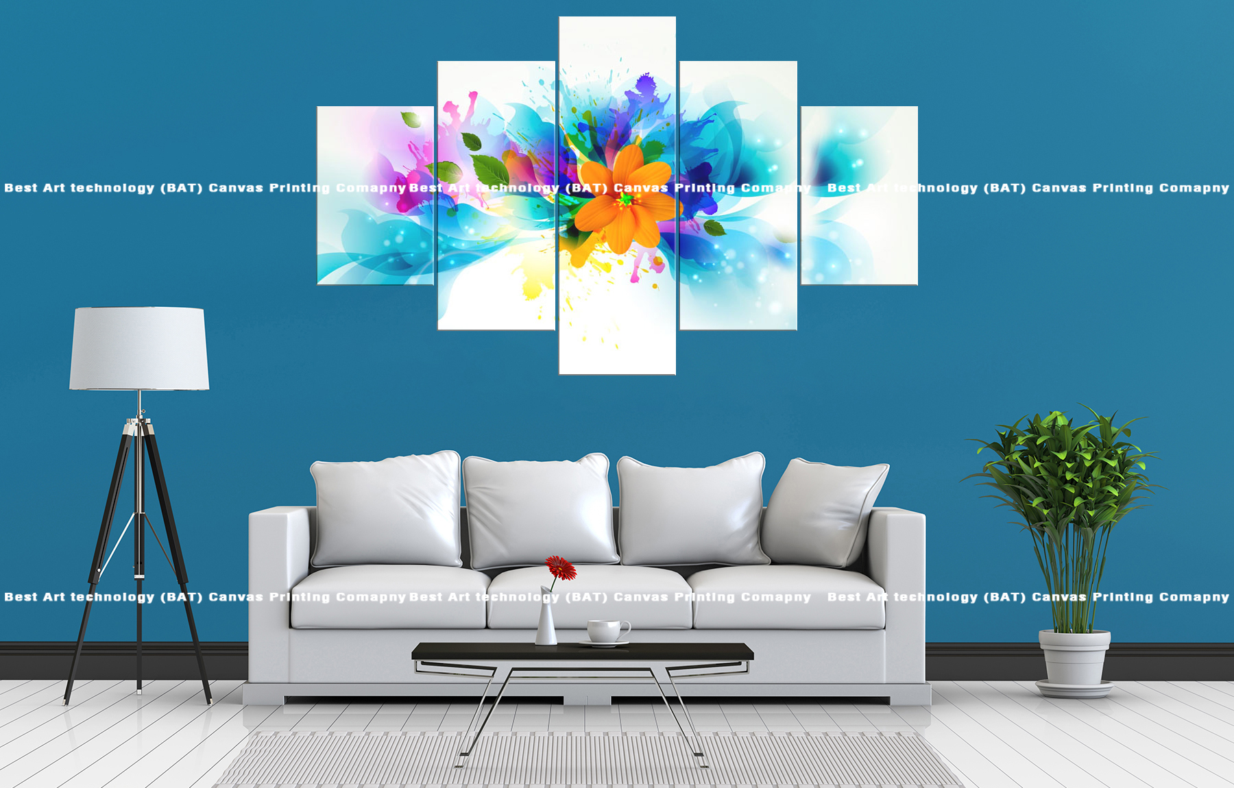 Abstract Flower Burst Canvas Print Abstract Flower Burst Canvas Print | canvas print nepal | mural print nepal | wall art print