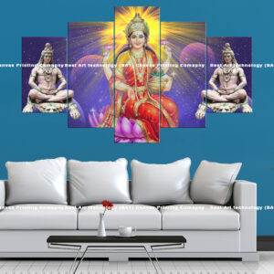 Goddess Laxmi Shiva Canvas Set | Custom Canvas Prints Nepal | Wallpaper Nepal | Wall Art Nepal | Custom Mural Print Nepal