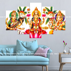Hindu Trinity Goddess Laxmi Canvas | Custom Canvas Prints Nepal | Wallpaper Nepal | Wall Art Nepal | Custom Mural Print Nepal