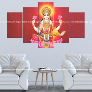 Goddess Laxmi Red Canvas Set | Custom Canvas Prints Nepal | Wallpaper Nepal | Wall Art Nepal | Custom Mural Print Nepal