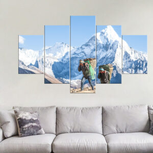 Mountain Carryman Canvas Print | Custom Canvas Print Nepal | Mural Print Nepal | Wall Art Print