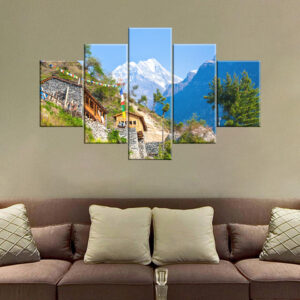Mountain Cottage Canvas Print | Custom Canvas Print Nepal | Mural Print Nepal | Wall Art Print