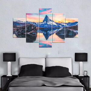 Matterhorn Reflection Canvas Print | Custom Canvas Print Nepal | Mural Print Nepal | Wall Art Print