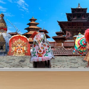 Kathmandu Valley Cultural Landmarks Mural | Nepal Heritage Wall Decor | Custom Wallpaper Nepal | Wall Art Nepal | Custom Canvas Prints Nepal | Custom Mural Print Nepal