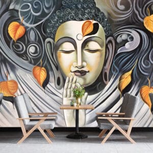 Abstract Buddha Serenity Mural Print | Spiritual Mural Print | Custom Mural Print Nepal | Wallpaper Nepal | Wall Art Nepal | Custom Canvas Prints Nepal