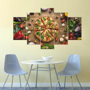 Vegetarian Pizza Canvas Print | Custom Canvas Print Nepal | Mural Print Nepal | Wall Art Print