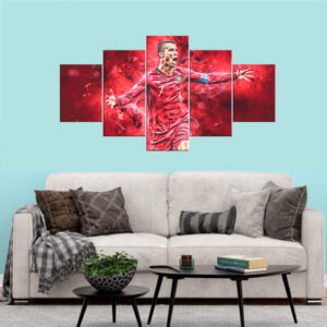 Cristiano Ronaldo Wall Art | Football Canvas Print Nepal | Soccer Themed Wall Decor | Sports Fan Gift