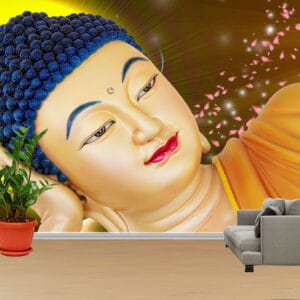 Reclining Buddha Serenity Mural Print | Spiritual Mural Print | Custom Mural Print Nepal | Wallpaper Nepal | Wall Art Nepal | Custom Canvas Prints Nepal