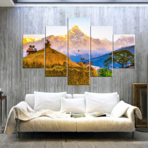 Machhapuchhre Mountain Canvas Print | Custom Canvas Print Nepal | Mural Print Nepal | Wall Art Print