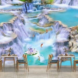 3D Waterfall Mural | Custom Canvas Print Nepal | Mural Prints Nepal | Wall Art Nepal