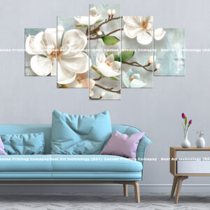 White Flower Canvas Print | canvas print nepal | mural print nepal | wall art print