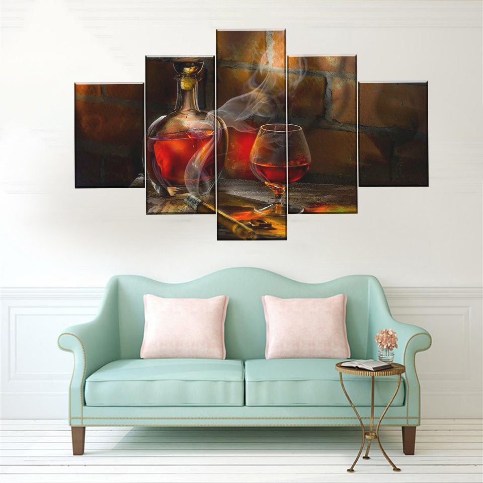 Cognac and Cigar Canvas Print Cognac and Cigar Canvas Print | Custom Canvas Print Nepal | Mural Print Nepal | Wall Art Print