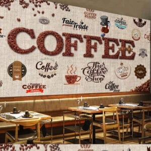 Coffee Lover Mural Print | Custom Canvas Prints Nepal | Mural Prints Nepal | Wallpaper Nepal | Wall Art Nepal