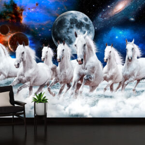 Cosmic Horses Mural Print | Custom Canvas Print Nepal | Mural Prints Nepal | Wall Art Nepal