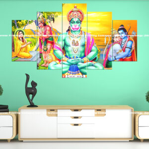 Hanuman Ram Sita Divine Canvas Set | Custom Canvas Prints Nepal | Wallpaper Nepal | Wall Art Nepal | Custom Mural Print Nepal