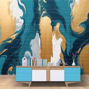 Abstract painting prints featuring modern art wall decor with bold colors and dynamic patterns. Ideal for contemporary and creative interiors. A unique canvas print from Nepal.