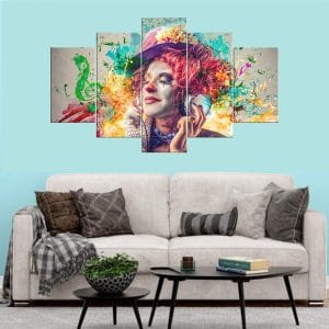 Colorful Clown Canvas Prints | Whimsical Art Decor | Canvas Prints Nepal | wall art print