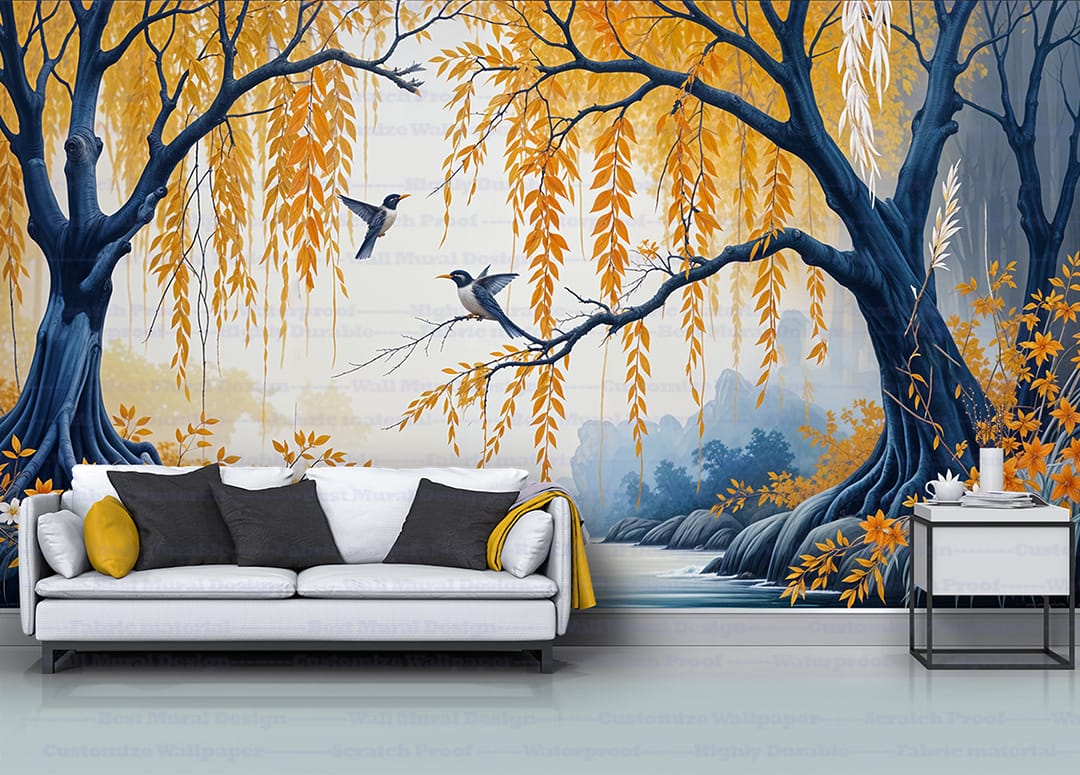 Jungle murals prints Vibrant jungle murals prints showcasing lush tropical landscapes with dense foliage and exotic plants. Perfect for nature-inspired home decor. A high-quality canvas print from Nepal.