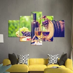 Elegant wine grapes canvas prints showcasing rich vineyard-inspired art | Canvas Print Nepal | Wall Art Print