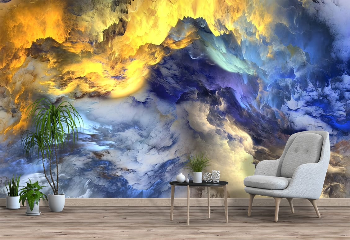 Dreamy abstract art wall. Dreamy abstract art wall featuring ethereal cloudscape designs, perfect for serene decor | Canvas Print Nepal | Wall Art Print
