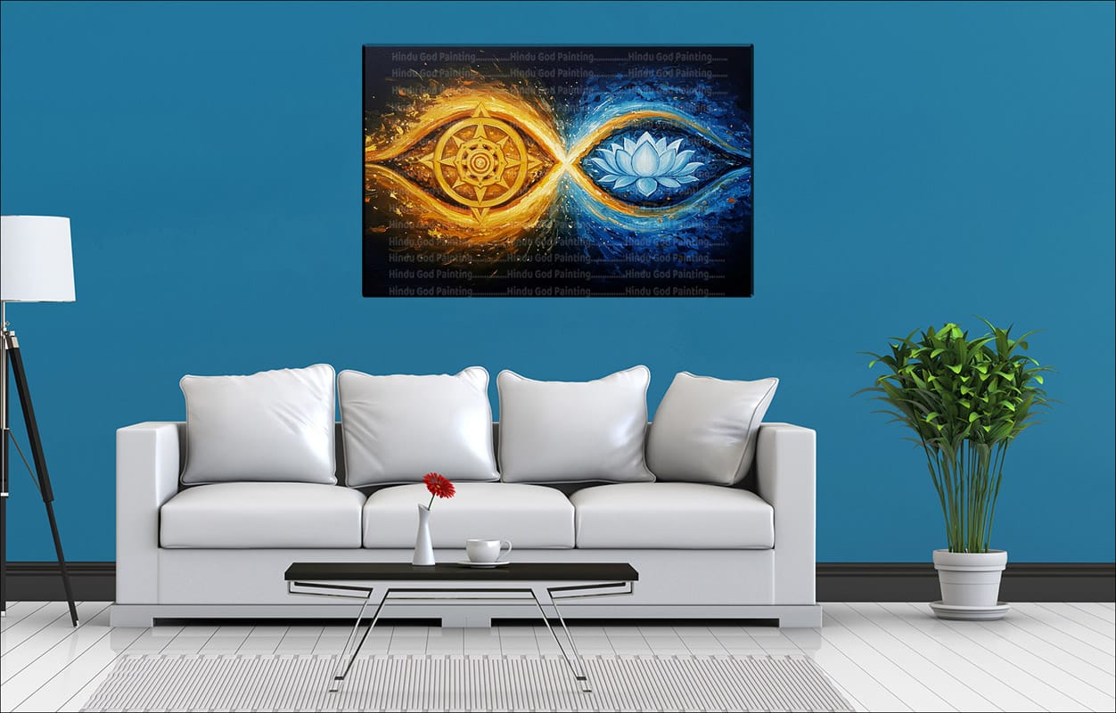 Chakra Lotus Eye Canvas Chakra Lotus Eye Canvas | Chakra | Lotus | Spiritual Art | Home Decor | Single Panel Canvas Nepal | Custom Canvas Print Nepal | Wall Painting | wall art nepal | Wallpaper Nepal | Stunning Mural print