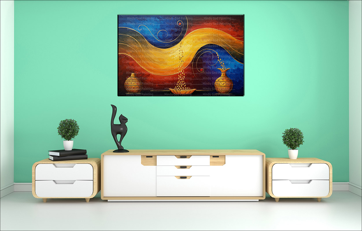 Golden Flow Vessels Canvas Golden Flow Vessels Canvas | Abstract Art | Spiritual Art | Modern Decor | Home Decor | Single Panel Canvas Nepal | Custom Canvas Print Nepal | Wall Painting | wall art nepal | Wallpaper Nepal | Stunning Mural print