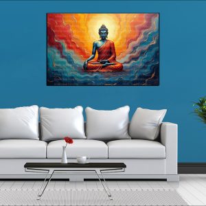 Buddha in Bloom Canvas | Buddha | Spiritual Art | Home Decor | Single Panel Canvas Nepal | Custom Canvas Print Nepal | Wall Painting | wall art nepal | Wallpaper Nepal | Stunning Mural print