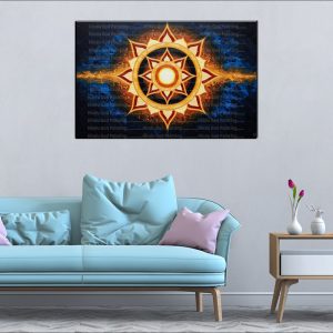 Vibrant Mandala Canvas | Mandala | Spiritual Art | Home Decor | Single Panel Canvas Nepal | Custom Canvas Print Nepal | Wall Painting | wall art nepal | Wallpaper Nepal | Stunning Mural print