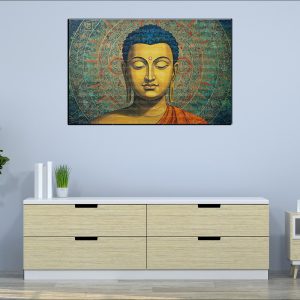Serene Buddha Mandala Canvas | Buddha | Spiritual Art | Home Decor | Single Panel Canvas Nepal | Custom Canvas Print Nepal | Wall Painting | wall art nepal | Wallpaper Nepal | Stunning Mural print