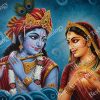 Radha Krishna Flute Loving Canvas - Image 2