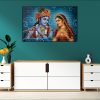 Radha Krishna Flute Loving Canvas | Radha | Krishna | Hindu Gods | Spiritual Art | Home Decor | Single Panel Canvas Nepal | Custom Canvas Print Nepal | Wall Painting | wall art nepal | Wallpaper Nepal | Stunning Mural print