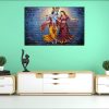 Radha Krishna Dancing Canvas | Radha | Krishna | Hindu Gods | Spiritual Art | Home Decor | Single Panel Canvas Nepal | Custom Canvas Print Nepal | Wall Painting | wall art nepal | Wallpaper Nepal | Stunning Mural print