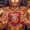 Hanuman Heart Rama Sita Canvas - Image 2