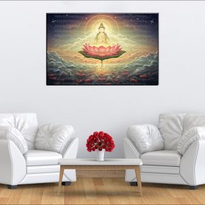 Padmanabha Brahma Canvas | Vishnu | Brahma | Hindu Gods | Spiritual Art | Home Decor | Single Panel Canvas Nepal | Custom Canvas Print Nepal | Wall Painting | wall art nepal | Wallpaper Nepal | Stunning Mural print