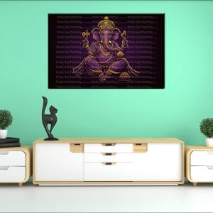 Three Headed Ganesh Canvas | Ganesh | Hindu God | Spiritual Art | Home Decor | Single Panel Canvas Nepal | Custom Canvas Print Nepal | Wall Painting | wall art nepal | Wallpaper Nepal | Stunning Mural print