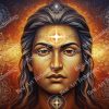 Serene Cosmic Shiva Portrait Canvas - Image 2