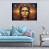 Serene Cosmic Shiva Portrait Canvas | Lord Shiva | Mahadev | Hindu God | Spiritual Art | Home Decor | Single Panel Canvas Nepal | Custom Canvas Print Nepal | Wall Painting | wall art nepal | Wallpaper Nepal | Stunning Mural print
