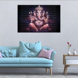 Starry Ganesh Canvas | Ganesh | Hindu God | Spiritual Art | Home Decor | Single Panel Canvas Nepal | Custom Canvas Print Nepal | Wall Painting | wall art nepal | Wallpaper Nepal | Stunning Mural print