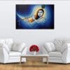 Abstract Krishna Flute Canvas | Krishna | Hindu God | Spiritual Art | Home Decor | Single Panel Canvas Nepal | Custom Canvas Print Nepal | Wall Painting | wall art nepal | Wallpaper Nepal | Stunning Mural print