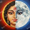 Durga Moon Portrait Canvas - Image 2