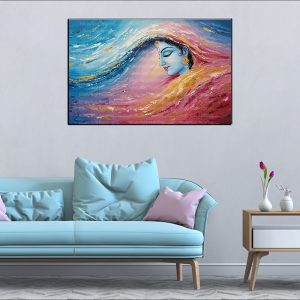 Divine Female Flow Canvas | Abstract Art | Spiritual Art | Modern Decor | Home Decor | Single Panel Canvas Nepal | Custom Canvas Print Nepal | Wall Painting | wall art nepal | Wallpaper Nepal | Stunning Mural print
